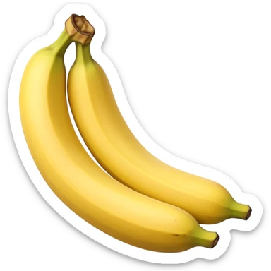 pealed banana sticker