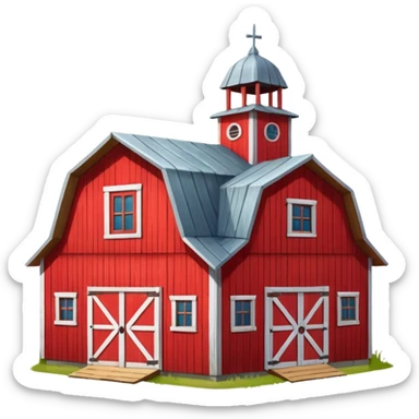red barn sticker