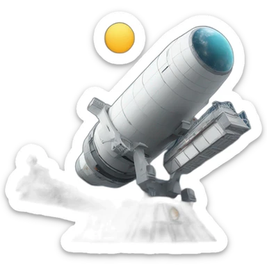 estacion espacial intenacional sticker