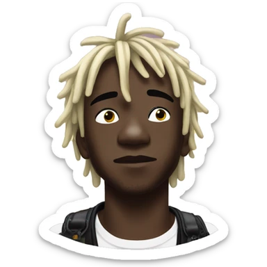 Lil uzi vert looking up to the sky sticker