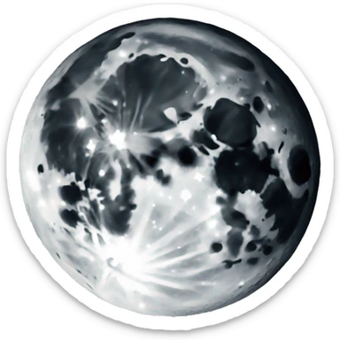 Moon  sticker