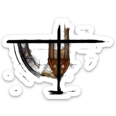 Cathedral stained glass window sticker