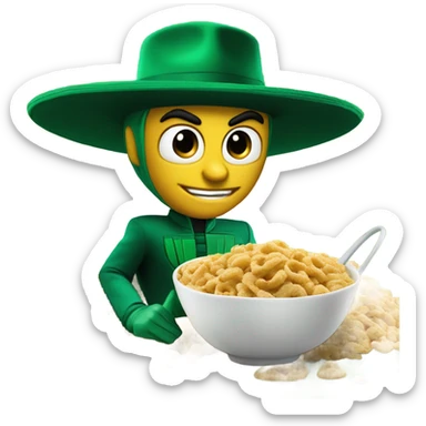 Green hornet cereal for sale only $9.99 at McDonald’s!!! Budabahbahbah, I’m lovin it! sticker