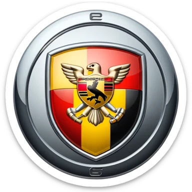 porsche logo sticker