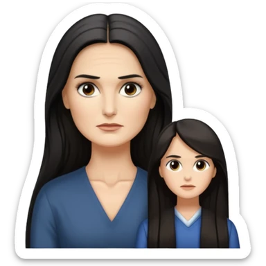 Demi Moore serious up to the waist sticker