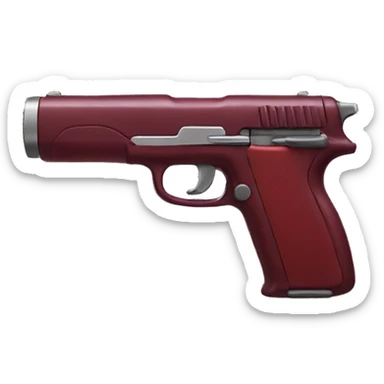red wine gun  sticker