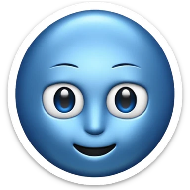Blue sigma emoji sticker