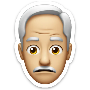 disgusted face sticker