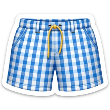 gingham shorts sticker
