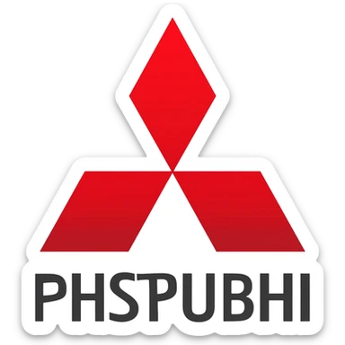 mitsubishi logo sticker