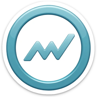 un icono de marca de verificación  un "check"  dentro de un círculo de color cian o turquesa, con un borde gris claro. sticker