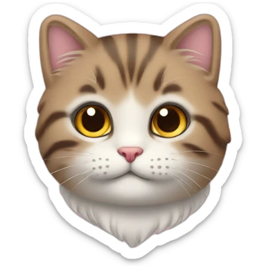 Chat avec un coeur mignon  sticker