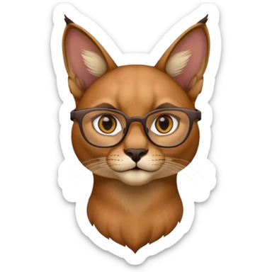 Caracal glasses  w sticker