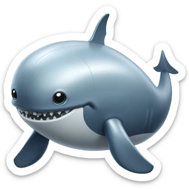 Giant robot whale  sticker
