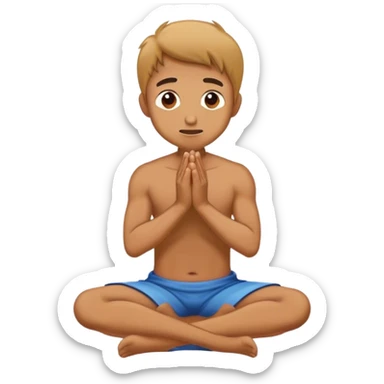 man begging kneeled i on knees sticker