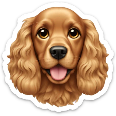 Golden cocker spaniel sticker
