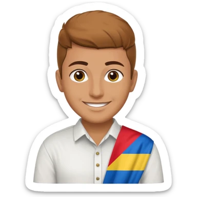 Druze and kurdistan flagg sticker