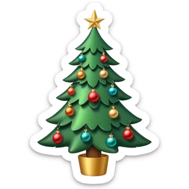 xmas tree sticker