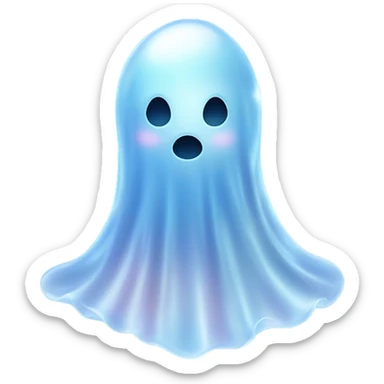 ghost with stardust sticker
