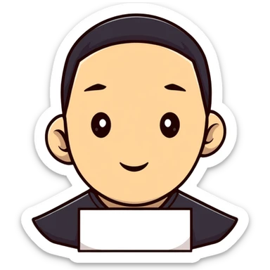 character card avatar in sticker style sticker