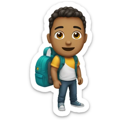 Avatar segurando sacolas sticker