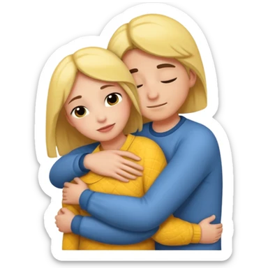 Cuddle sticker