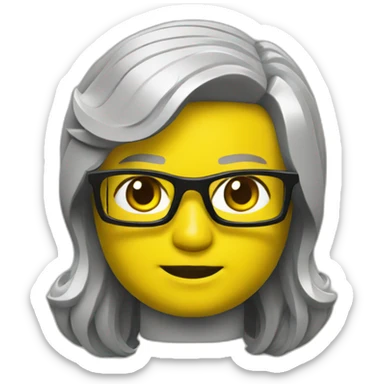 Yellow lego dev sticker