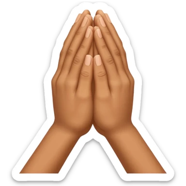 praying hands or hands folded sticker