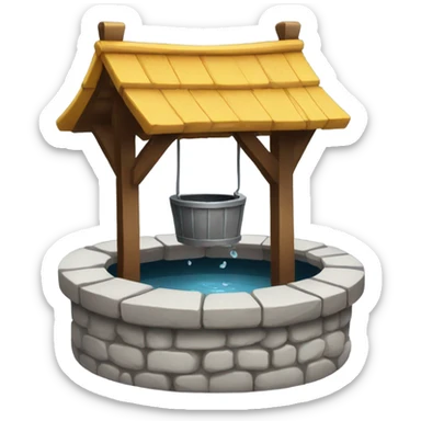 wishing well sticker