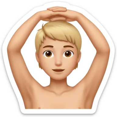 armpit hair sticker