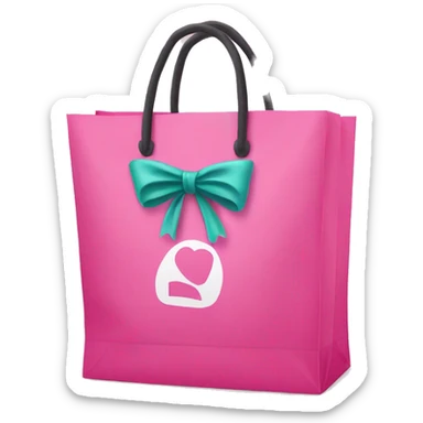 victoria secret shopping carrier bag sticker