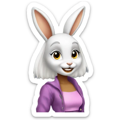 Lola bunny White  sticker