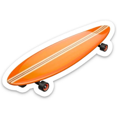 surfboard, Wooden Longboard sticker