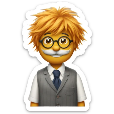 The lorax being preppy sticker