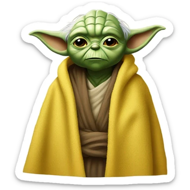 Yoda with terrible towel sticker