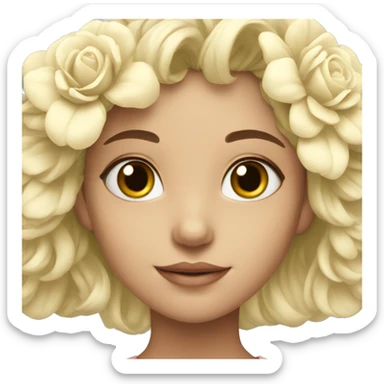 A flower for the prettiest girl sticker