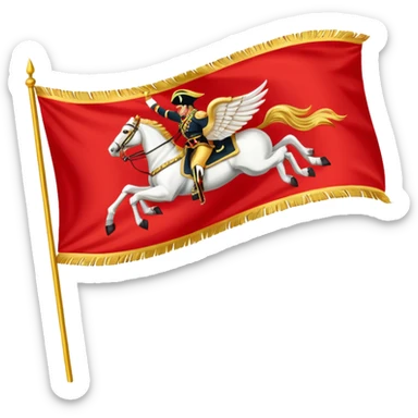 1st Hussar Camp Flag sticker