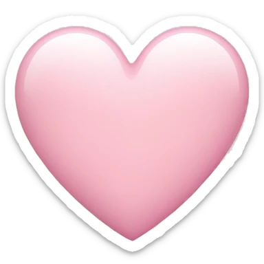 Light pink heart  sticker