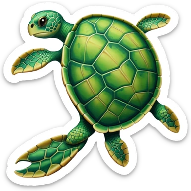 A leg combined with a turtle sticker