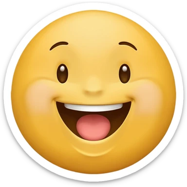 new laugh emoji, full belly laughing, 🤣 sticker