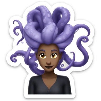 disney ursula tentacles sticker