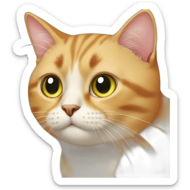 cat smells awful sticker