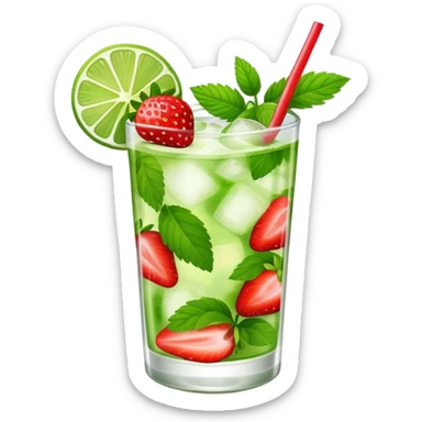 Mojito strawberr sticker