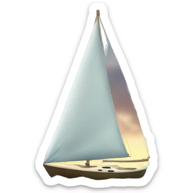 A sailboat on the sea sticker