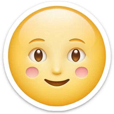 minimal flat emoji symbolizing insight or understanding,
soft glowing dot or gentle light shape,
warm pastel yellow tone,
calm intelligence aesthetic,
premium health app icon style,
transparent background,
vector illustration
 sticker