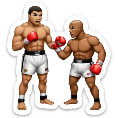 Chiuauaha fighting Mike Tyson sticker