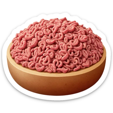 Ground turkey meat sticker