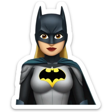 female batman and robin sticker
