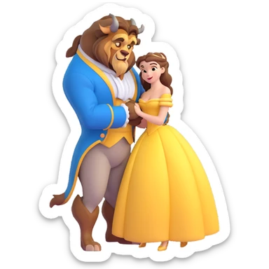 Beauty and the Beast sticker
