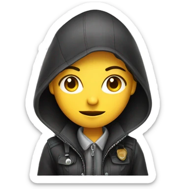 Girl hacker detective  sticker